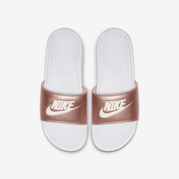 Nike Benassi - Sandaler - Hvide/Metal Rød/Hvide | DK-34931